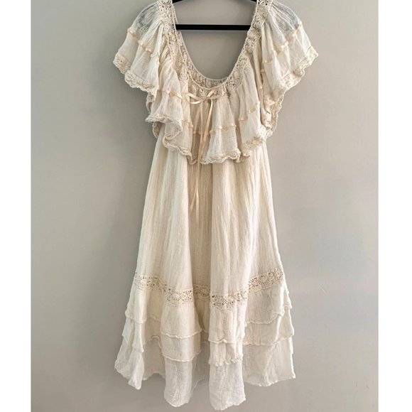 Free People Dresses & Skirts - Jen's Pirate Booty x Free People Athena Ruffle Off Shoulder Dress